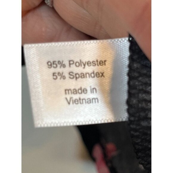 Lane Bryant Floral Top 22 Black Boho Feminine Western Coquette Fairy Retro 80s - Picture 8 of 12